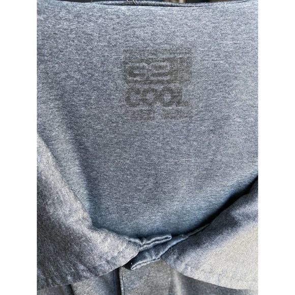 Men's gray space-dye athletic polo, size small - Picture 6 of 6